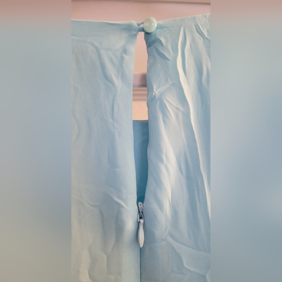 🏝Nine West Blue Long Sleeve Dress - Picture 6 of 7